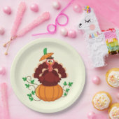 Assiettes En Carton Turquie : Thanksgiving Citrouille (Fête)