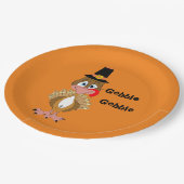 Assiettes En Carton Turquie Thanksgiving comique (Angle)