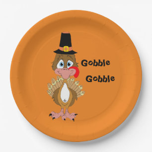 Assiettes En Carton Turquie Thanksgiving comique