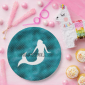 Assiettes En Carton Turquoise Aqua Blue Parties scintillant Éperche Si (Fête)