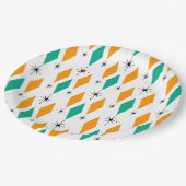 Assiettes En Carton Turquoise moderne d'orange de diamants d'ère de la (Angle)