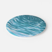 Assiettes En Carton Turquoise shimmer (Angle)