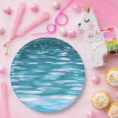 Assiettes En Carton Turquoise shimmer (Fête)