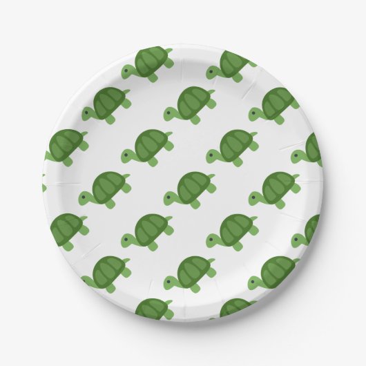 Assiettes En Carton Turtle Emoji (Devant)