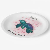 Assiettes En Carton Turtle Party (Angle)