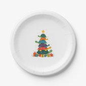 Assiettes En Carton Turtle Tree Christmas Tree Adorable Turtle Christm (Devant)