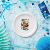 Assiettes En Carton Turtle Xmas Lights Ugly Santa Turtle Christmas Tan (Fête)