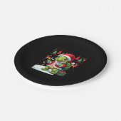 Assiettes En Carton Turtle Xmas Lights Ugly Santa Turtle Christmas Tan (Angle)