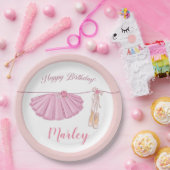Assiettes En Carton Tutu Ballerina Danse Joyeuse fête d'anniversaire (Fête)