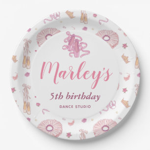 Assiettes En Carton Tutu Ballerine Danse Anniversaire Tout Âge