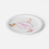 Assiettes En Carton Tutu Cute Ballerina Ballet Animaux Fête d'annivers (Angle)
