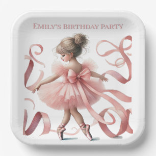 Assiettes En Carton Tutu Cute   Soirée d'anniversaire Enchanted Baller