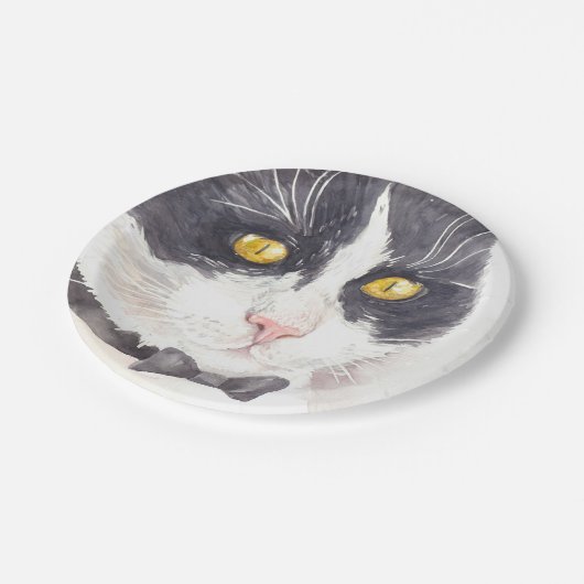 Assiettes En Carton Tuxedo (Angle)