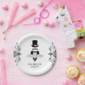 Assiettes En Carton Tuxedo Bachelor (Fête)