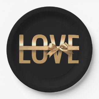 Assiettes En Carton Tuxedo Black -