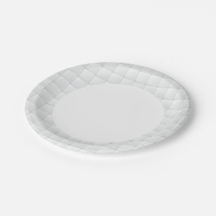 Assiettes En Carton Tuyau blanc