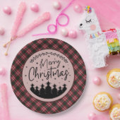 Assiettes En Carton Tweedside Modern Scottish Tartan Christmas (Fête)