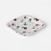 Assiettes En Carton Tweeter Plaque de fête des oiseaux (Angulaire)