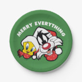 Assiettes En Carton TWEETY™ & SYLVESTER™ "Joyeux tout" (Devant)