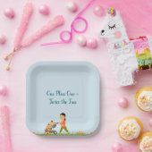 Assiettes En Carton Twin Babies Spring Douche (Fête)