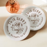 Assiettes En Carton Twin Happy Campers brun minimaliste 1er anniversai<br><div class="desc">Twin Happy Campers brun minimaliste 1er anniversaire Balloon Matching articles disponibles.</div>