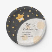 Twinkle Little Star Baby shower noir et jaune