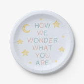 Assiettes En Carton Twinkle Little Star Comment nous nous demandons la (Devant)