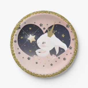 Assiettes En Carton Twinkle Little Star Lapin Peach Fête de Naissance 
