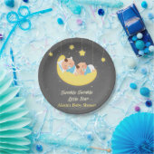 Assiettes En Carton Twinkle Little Star Twin Baby Boys Party Plates (Fête)