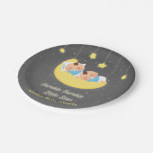 Assiettes En Carton Twinkle Little Star Twin Baby Boys Party Plates (Angle)