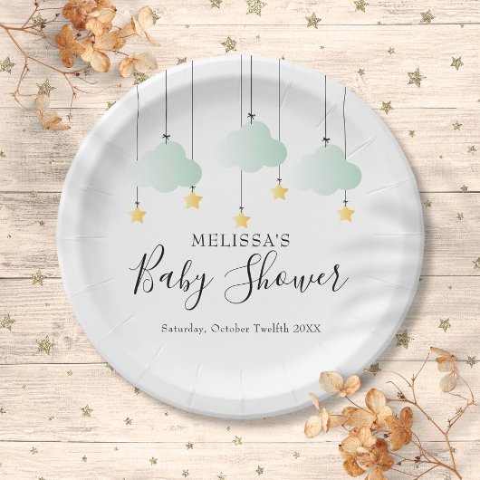 Assiettes En Carton Twinkle Twinkle Little Star Baby shower