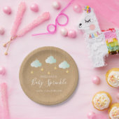 Assiettes En Carton Twinkle Twinkle Little Star Baby Sprinkle rustique (Fête)