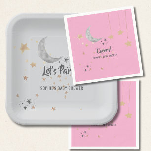 Assiettes En Carton Twinkle Twinkle Little Star Éclaboussure Aquarelle