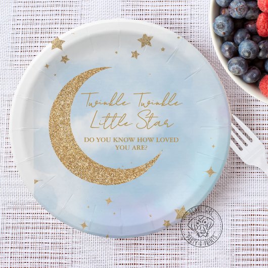 Assiettes En Carton Twinkle Twinkle Little Star Paper Plate