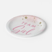 Assiettes En Carton Twinkle Twinkle Team Girl Sexe Plaques de révélati (Angle)