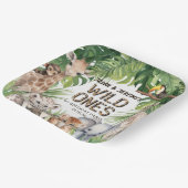 Assiettes En Carton Twins Jungle safaris animaux sauvages un 1er anniv (Angulaire)