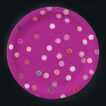 Assiettes En Carton Twisty Polka Dot Spirals Pink Paper Party Plates<br><div class="desc">Paper Plates in our Twisty Polka Dot Spirals design in pink. Part of a versatile, decorative collection with blue, pink, and purple as the primary color schemes - a collection featuring coordinated patterns and designs created to work together. The focus is on clean, balanced visuals that are easy to mix...</div>