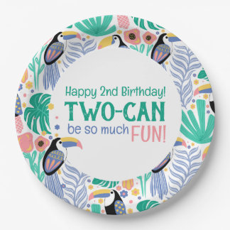 Assiettes En Carton TWO-CAN Be So Much Fun, Birthday