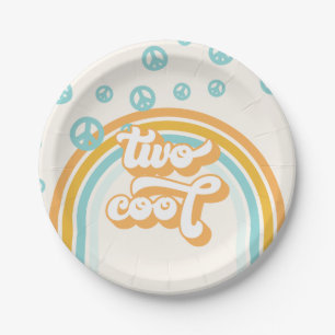 Assiettes En Carton TWO Cool Retro Boy 2ÈME Anniversaire