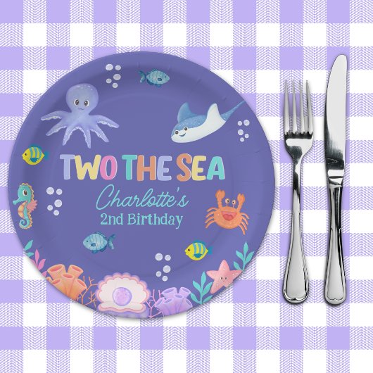 Assiettes En Carton TWO the SEA Party – 2nd Birthday Ocean Theme