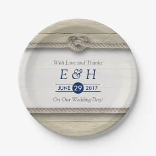 Assiettes En Carton Tying The Knot Rustic Beach Wedding