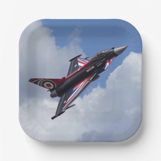 Assiettes En Carton Typhon d'Union Jack (Recto)
