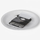 Assiettes En Carton Typographe de mots importants (Angle)