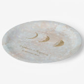 Assiettes En Carton Typographie Lunaire du Zodiaque Mariage Simple Cél (Angle)