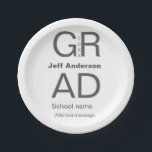 Assiettes En Carton Typographie moderne graduation simple minimum c<br><div class="desc">conception</div>