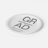 Assiettes En Carton Typographie moderne graduation simple minimum c (Angle)