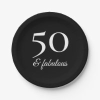Typographie noire et blanche pour 50e anniversaire