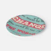 Assiettes En Carton Typographie vintage (Angle)