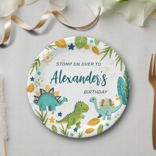 Assiettes En Carton Tyrannosaurus Jurassic Party Dinosaur Anniversaire