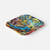 Assiettes En Carton Ufo Alien Sci-fi Retro Comics (Angulaire)